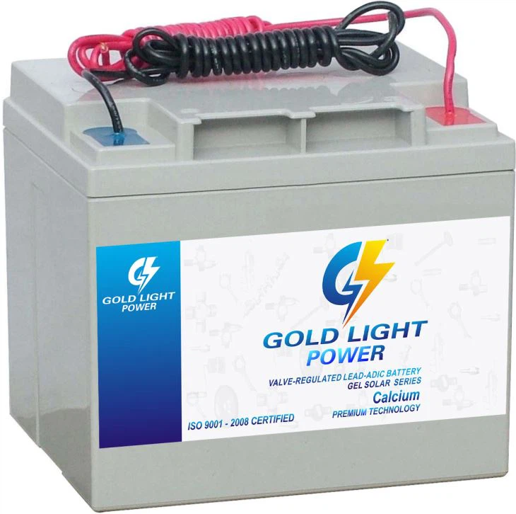 Pin lưu trữ chuẩn 12V38AH năng lượng mặt trời GEL hiệu suất cao Sản phẩm